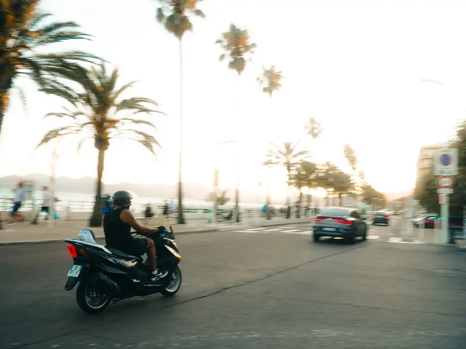 A Scoot scooter on the Patras seafront